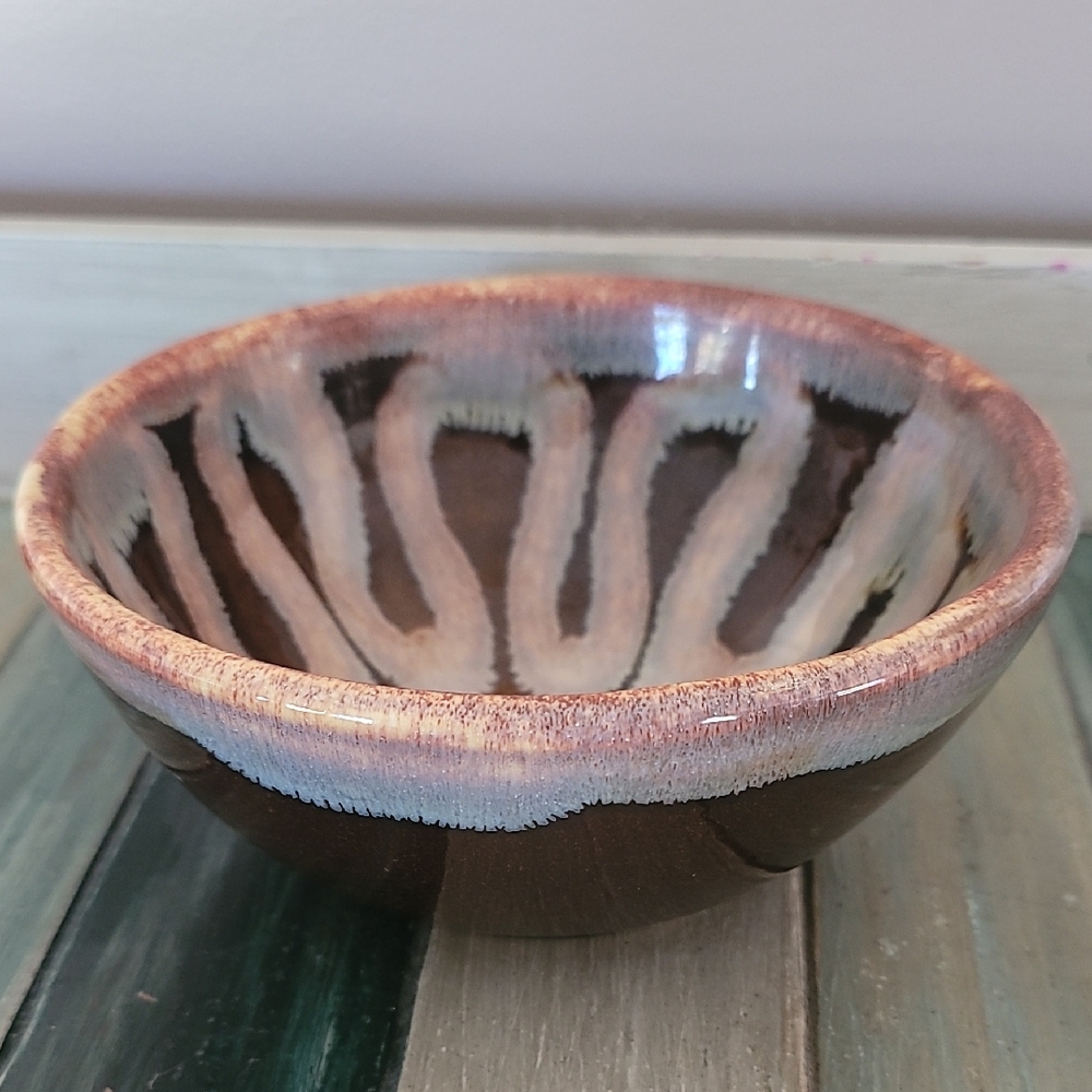 Handcrafted Brown Ceramic Bowl